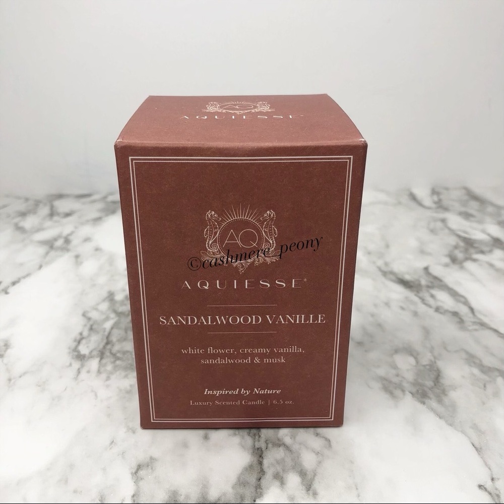 Aquiesse Sandalwood Vanille Candle 6.5 oz